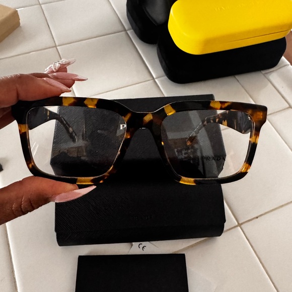 New Prada Tortoise Shell Women’s Glasses VPR 10Y - Picture 1 of 8